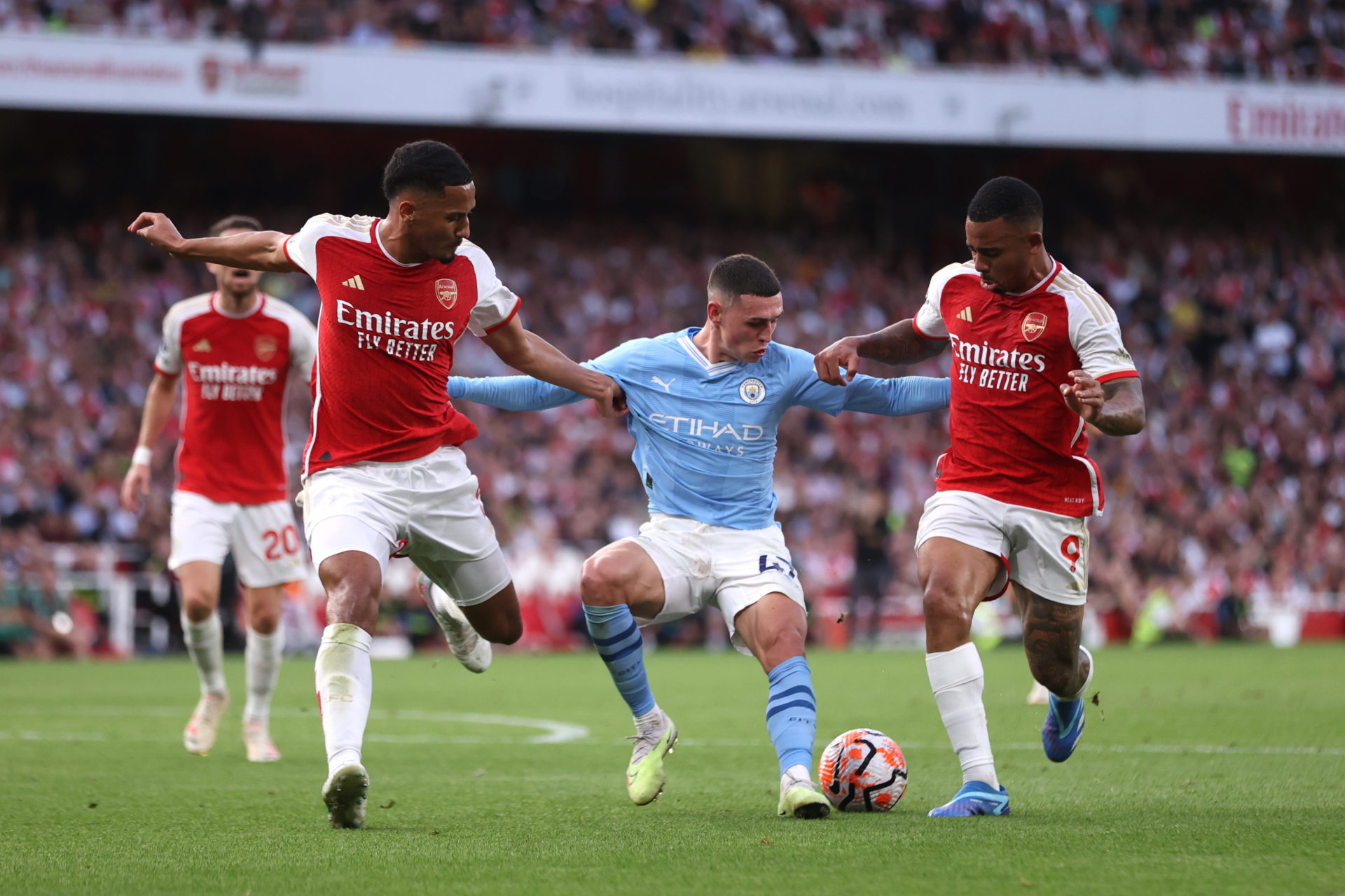 William Saliba Sends Two Word Message To Gabriel Jesus After Arsenal