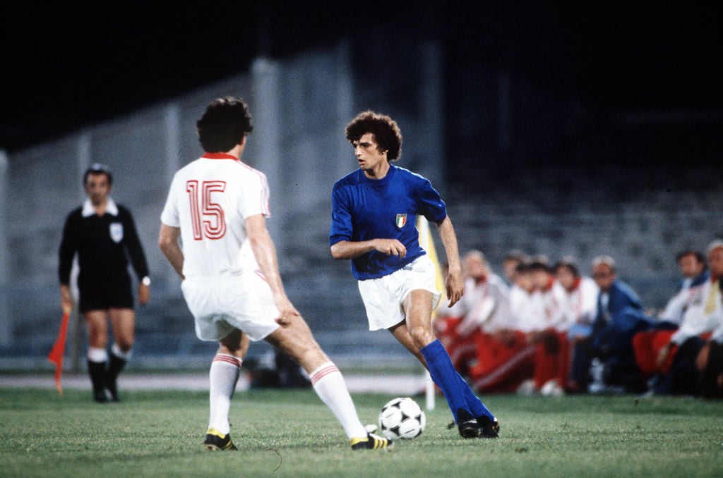 Sport, Football, 1980 European Championships, Third Place Play-Off, Naples, Italy, 21st June 1980, Italy v Czechoslovakia, Italy's Alessandro Altob...