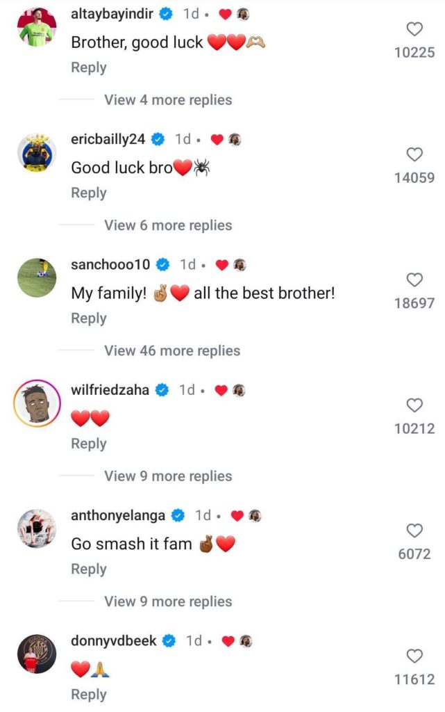 Manchester United players bid farewell to West Ham new signing Aaron Wan-Bissaka