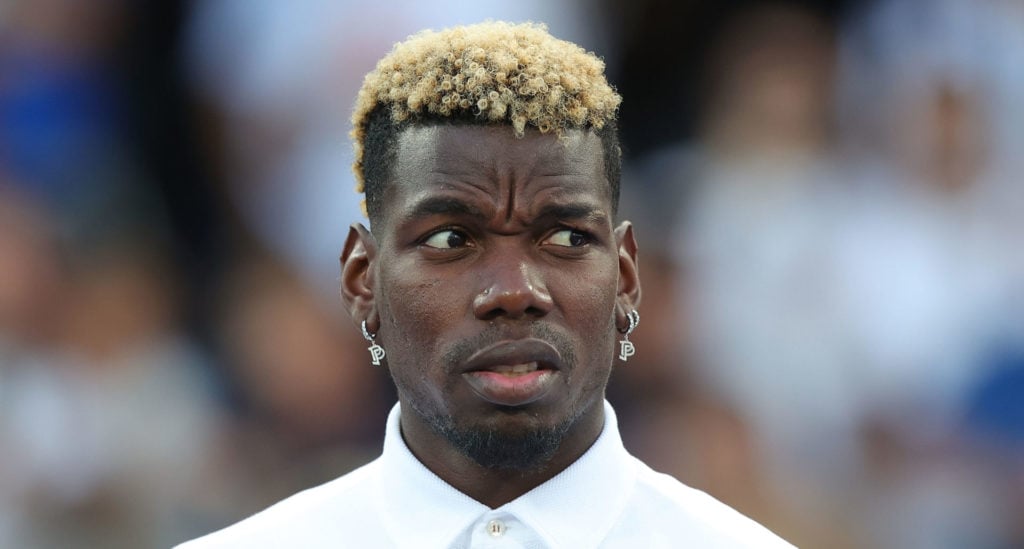 Paul Labile Pogba of Juventus looks on during the Serie A TIM match between Empoli FC and Juventus at Stadio Carlo Castellani on September 3, 2023 ...