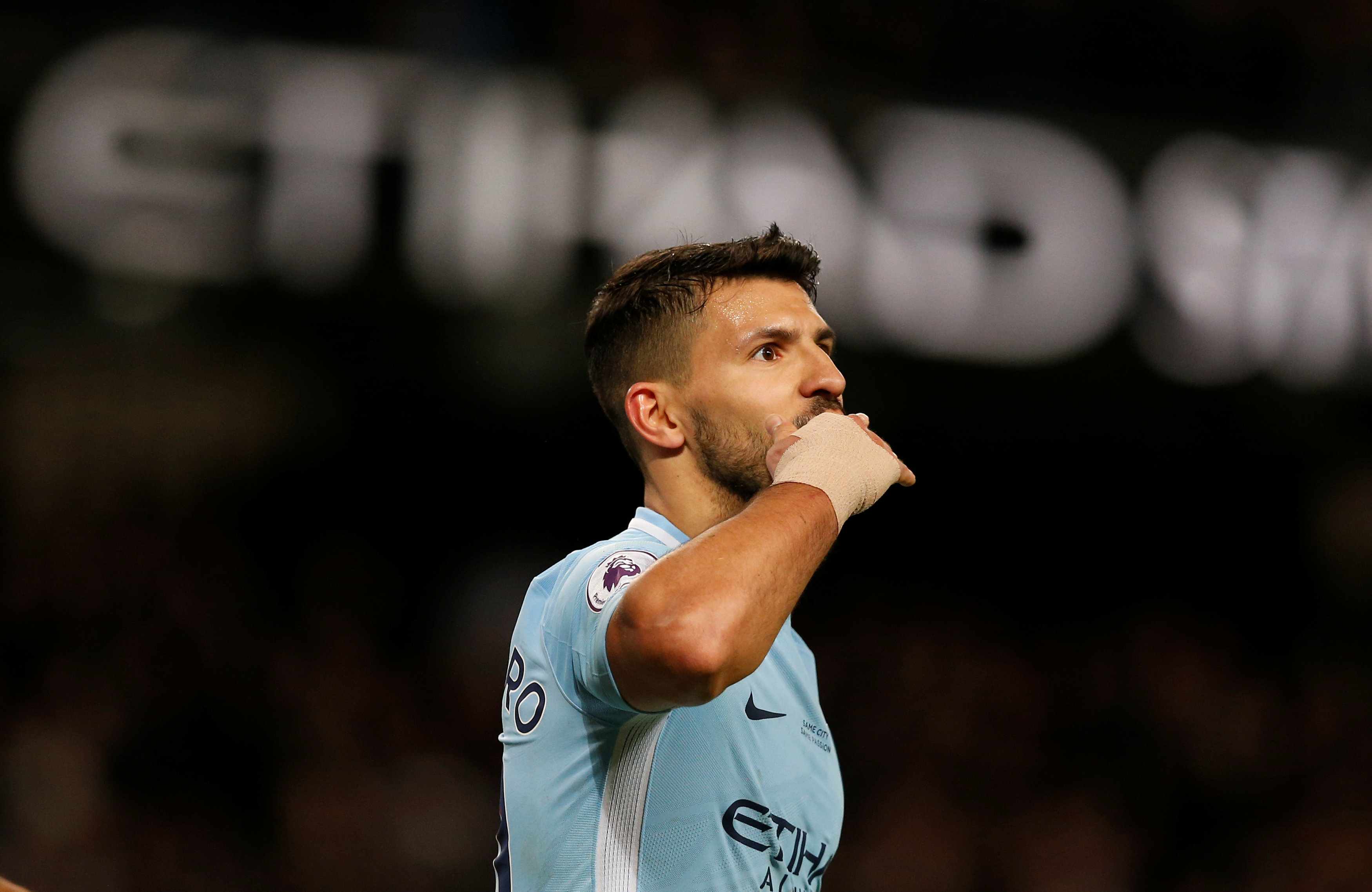 Manchester City 5-1 Leicester City: Sergio Aguero issues timely reminder to Pep Guardiola