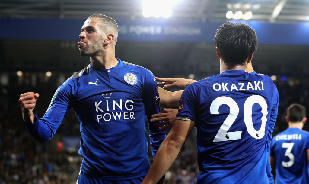  during the Carabao Cup Third Round match between Leicester City and Liverpool at The King Power Stadium on September 19, 2017 in Leicester, England.