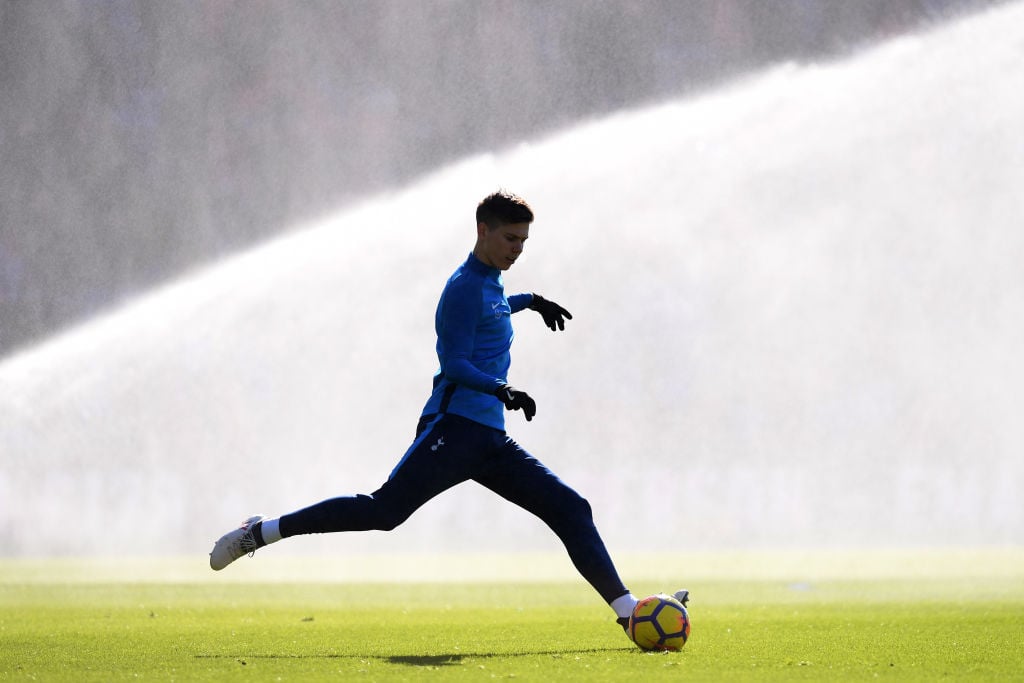  during the Premier League match between Crystal Palace and Tottenham Hotspur at Selhurst Park on February 25, 2018 in London, England.