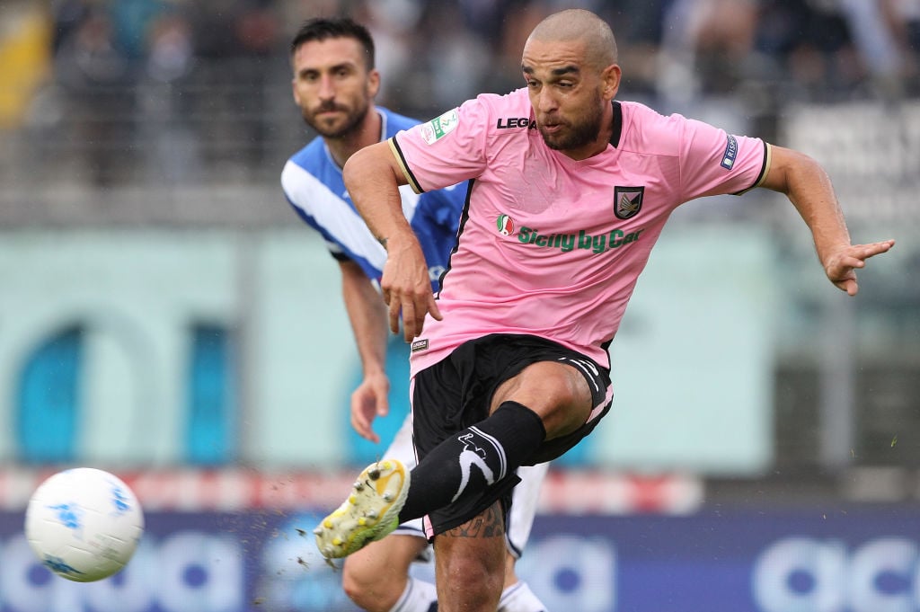 during the Serie B between Brescia Calcio and US Citta di Palermo at Stadio Mario Rigamonti on September 2, 2017 in Brescia, Italy.