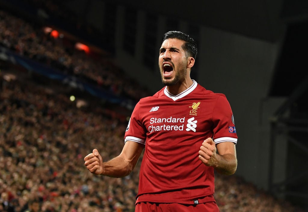  during the UEFA Champions League group E match between Liverpool FC and NK Maribor at Anfield on November 1, 2017 in Liverpool, United Kingdom.
