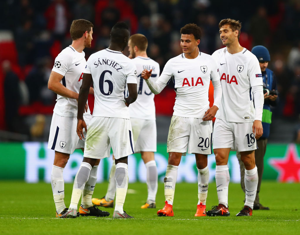  during the UEFA Champions League group H match between Tottenham Hotspur and Real Madrid at Wembley Stadium on November 1, 2017 in London, United ...