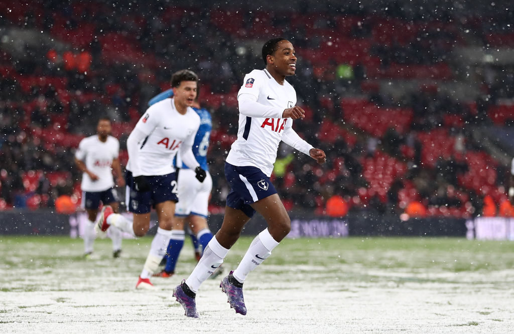  during The Emirates FA Cup Fifth Round Replay match between Tottenham Hotspur and Rochdale on February 28, 2018 in London, United Kingdom.