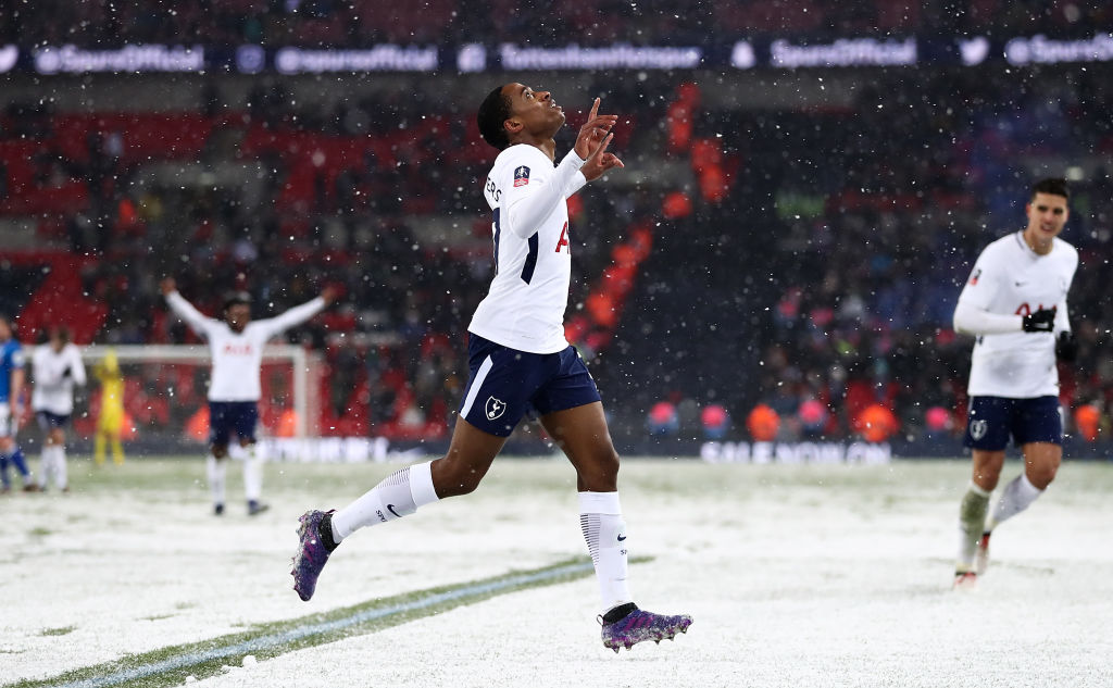  during The Emirates FA Cup Fifth Round Replay match between Tottenham Hotspur and Rochdale on February 28, 2018 in London, United Kingdom.