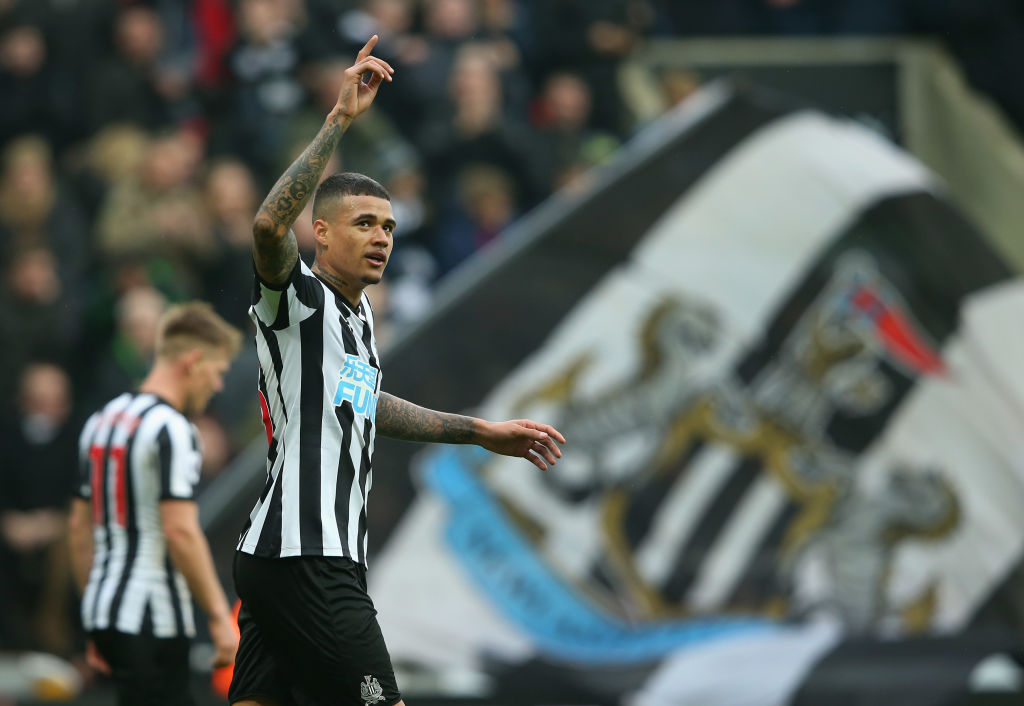 of Newcastle United of Southampton during the Premier League match between Newcastle United and Southampton at St. James Park on March 10, 2018 in ...
