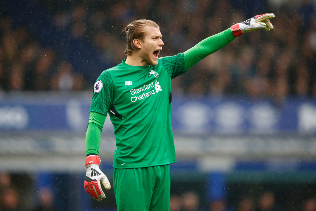  during the Premier League match between Everton and Liverpool at Goodison Park on April 7, 2018 in Liverpool, England.