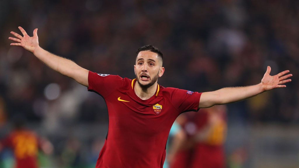  UEFA Champions League Quarter Final Second Leg match between AS Roma and FC Barcelona at Stadio Olimpico on April 10, 2018 in Rome, Italy.