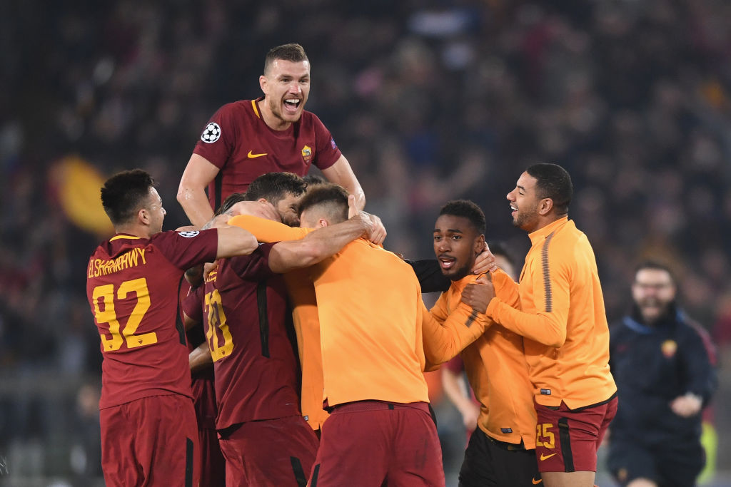 <> at Stadio Olimpico on April 10, 2018 in Rome, Italy.