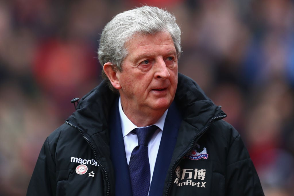  during the Premier League match between Crystal Palace and Leicester City at Selhurst Park on April 28, 2018 in London, England.