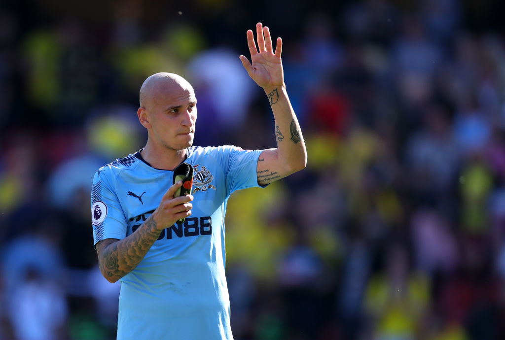  during the Premier League match between Watford and Newcastle United at Vicarage Road on May 5, 2018 in Watford, England.