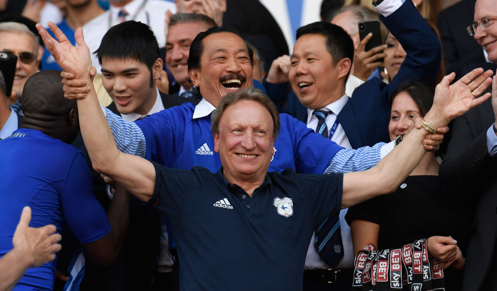 during the Sky Bet Championship match between Cardiff City and Reading at Cardiff City Stadium on May 6, 2018 in Cardiff, Wales.