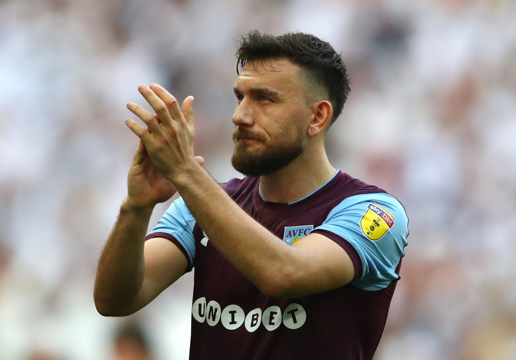  during the Sky Bet Championship Play Off Final between Aston Villa and  Fulham at Wembley Stadium on May 26, 2018 in London, England.