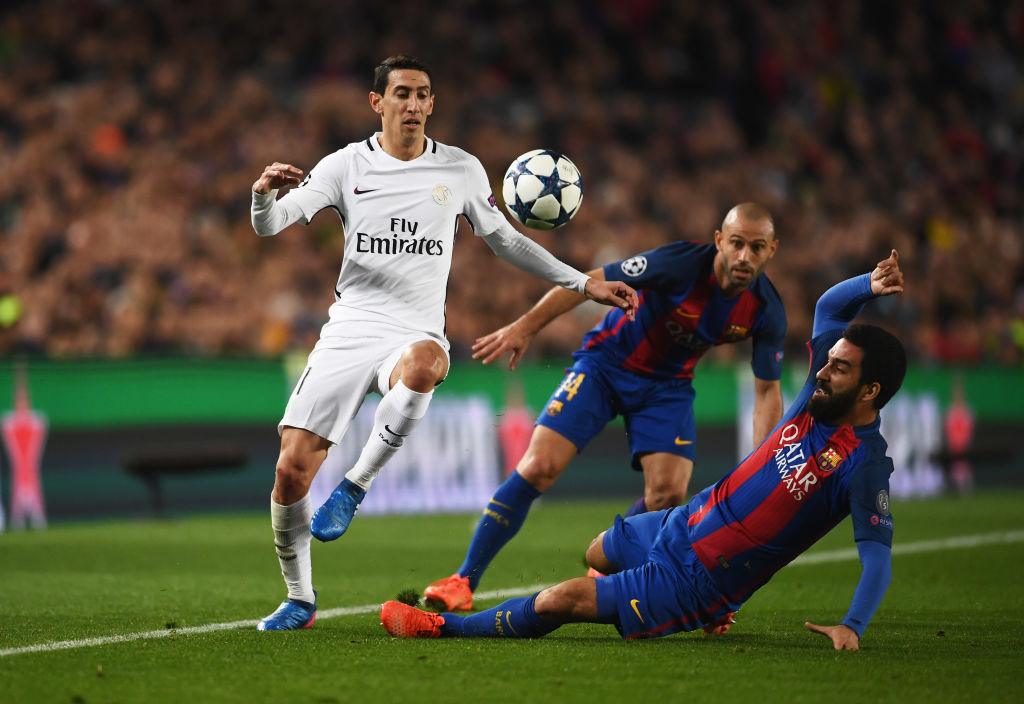 during the UEFA Champions League Round of 16 second leg match between FC Barcelona and Paris Saint-Germain at Camp Nou on March 8, 2017 in Barcelon...