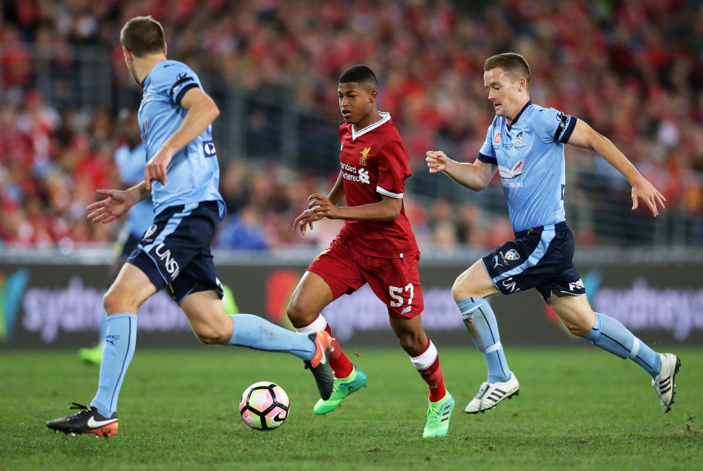 during the International Friendly match between Sydney FC and Liverpool FC at ANZ Stadium on May 24, 2017 in Sydney, Australia.