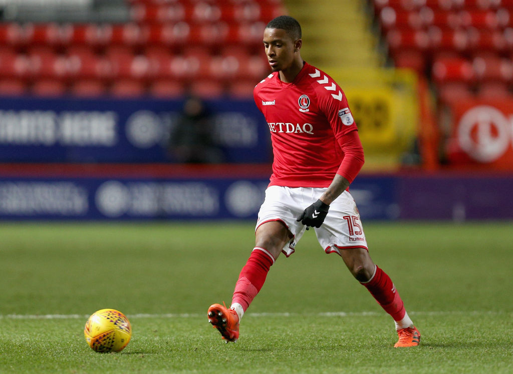  during the Sky Bet League One match between Charlton Athletic and Peterborough United at The Valley on November 28, 2017 in London, England.