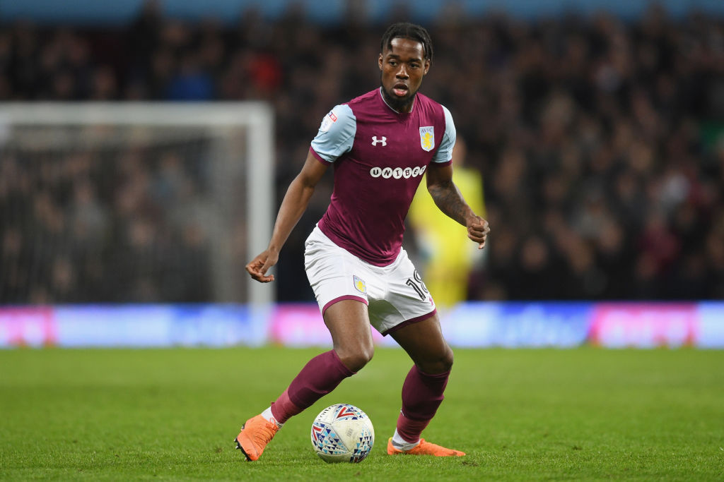 during the Sky Bet Championship match between XXX and XXX at Villa Park on April 3, 2018 in Birmingham, England.