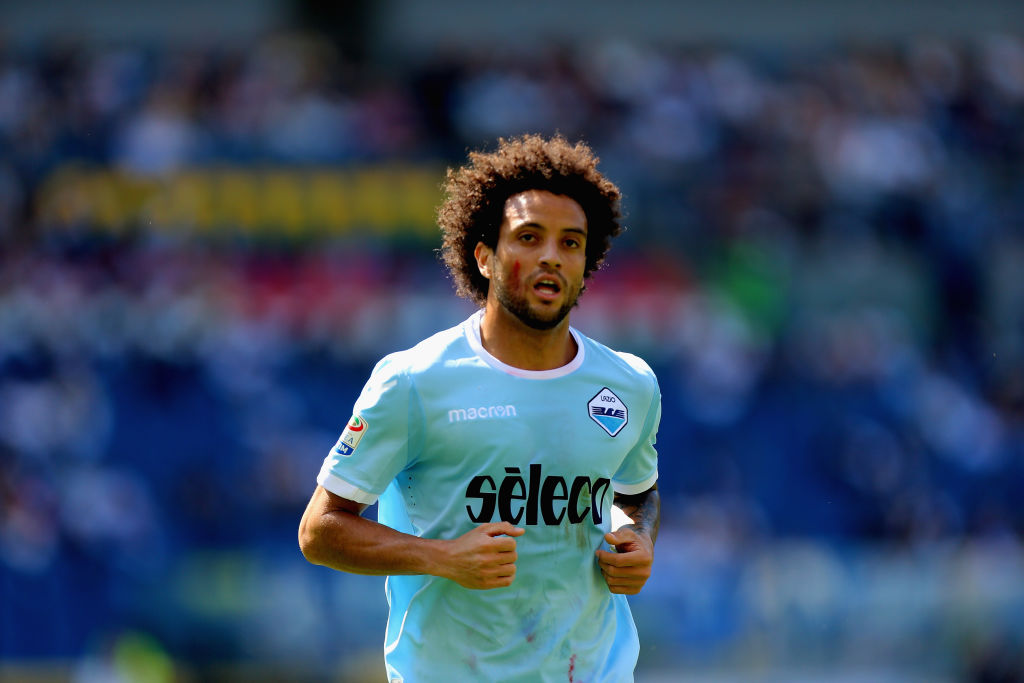 during the serie A match between SS Lazio and UC Sampdoria at Stadio Olimpico on April 22, 2018 in Rome, Italy.