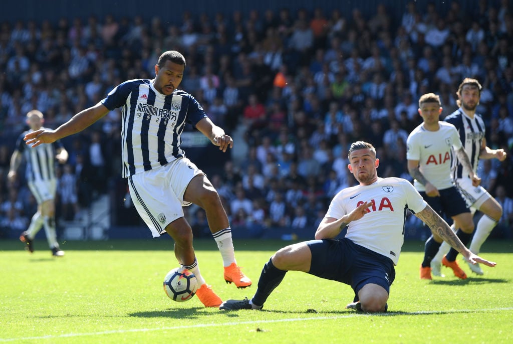  during the Premier League match between West Bromwich Albion and Tottenham Hotspur at The Hawthorns on May 5, 2018 in West Bromwich, England.