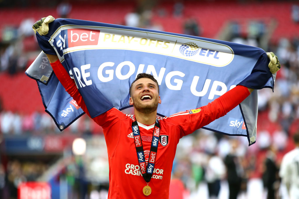  during the Sky Bet Championship Play Off Final between Aston Villa and  Fulham at Wembley Stadium on May 26, 2018 in London, England.