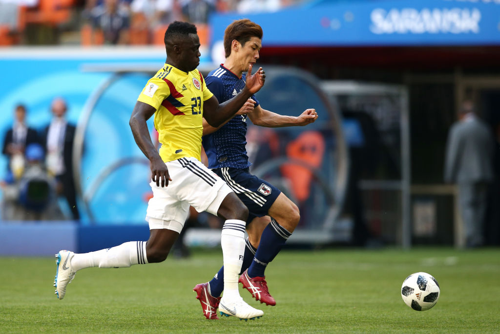  during the 2018 FIFA World Cup Russia group H match between Colombia and Japan at Mordovia Arena on June 19, 2018 in Saransk, Russia.