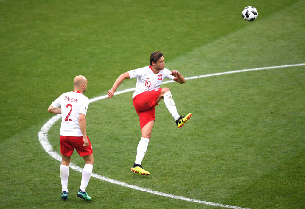  during the 2018 FIFA World Cup Russia group H match between Poland and Senegal at Spartak Stadium on June 19, 2018 in Moscow, Russia.