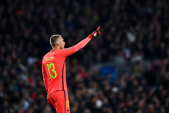 during the UEFA Champions League match between FC Barcelona and VfL Borussia Moenchengladbach at Camp Nou on December 6, 2016 in Barcelona, .