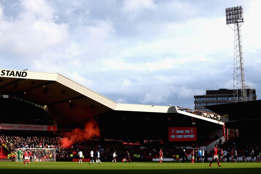 during the Sky Bet Championship match between Nottingham Forest and Derby County at City Ground on March 11, 2018 in Nottingham, England.