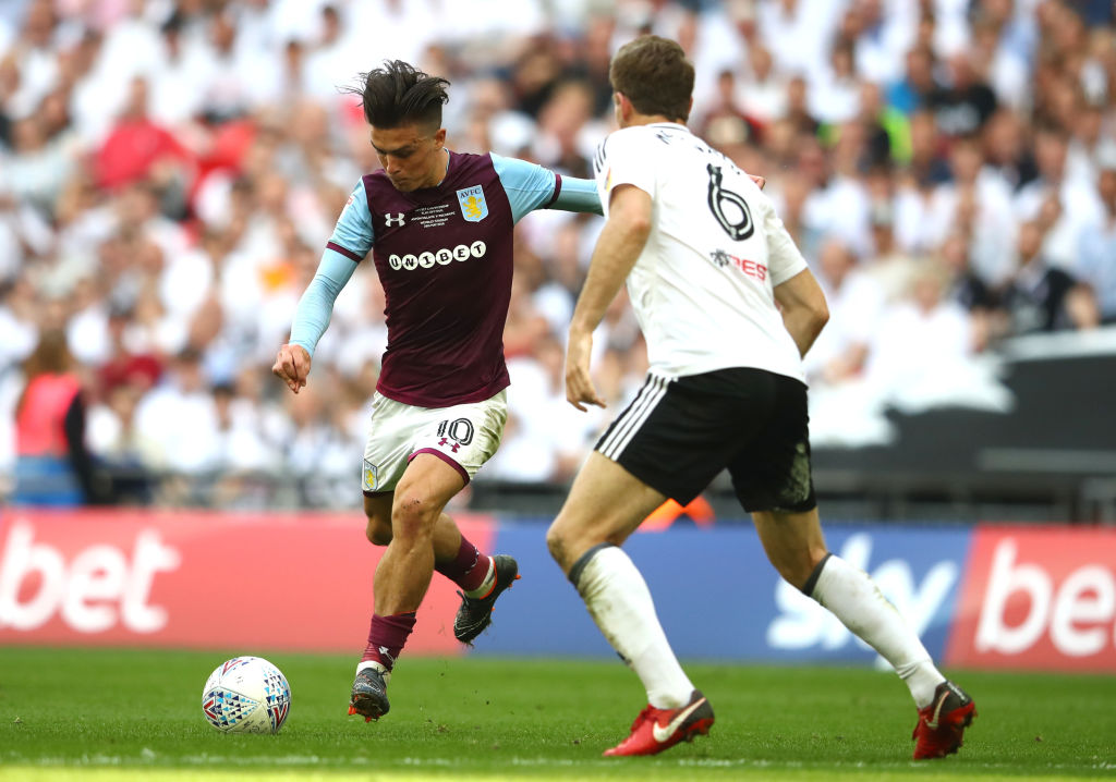  during the Sky Bet Championship Play Off Final between Aston Villa and  Fulham at Wembley Stadium on May 26, 2018 in London, England.