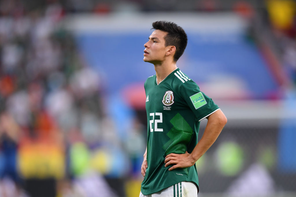  during the 2018 FIFA World Cup Russia group F match between Mexico and Sweden at Ekaterinburg Arena on June 27, 2018 in Yekaterinburg, Russia.