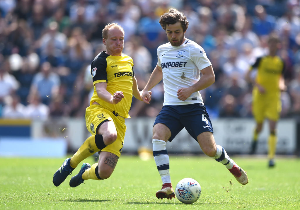  during the Sky Bet Championship match between Preston North End and Burton Albion at Deepdale on May 6, 2018 in Preston, England.