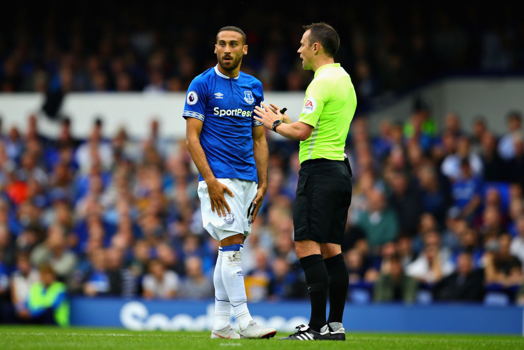 during the Premier League match between Everton FC and Huddersfield Town at Goodison Park on September 1, 2018 in Liverpool, United Kingdom.