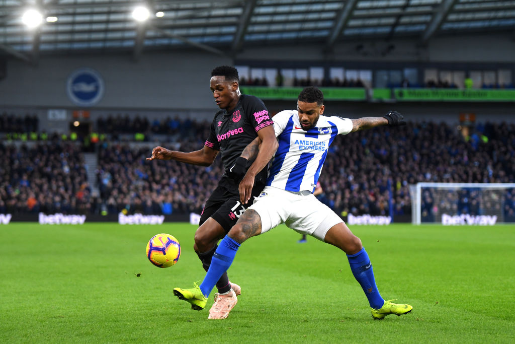 Fans react to Everton 'liability' Yerry Mina after Brighton loss