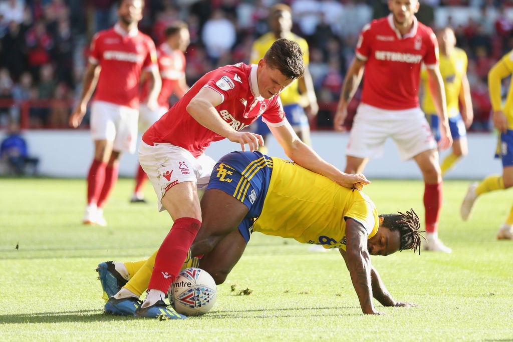 Nottingham Forest fans were excited to see Byram step up his recovery