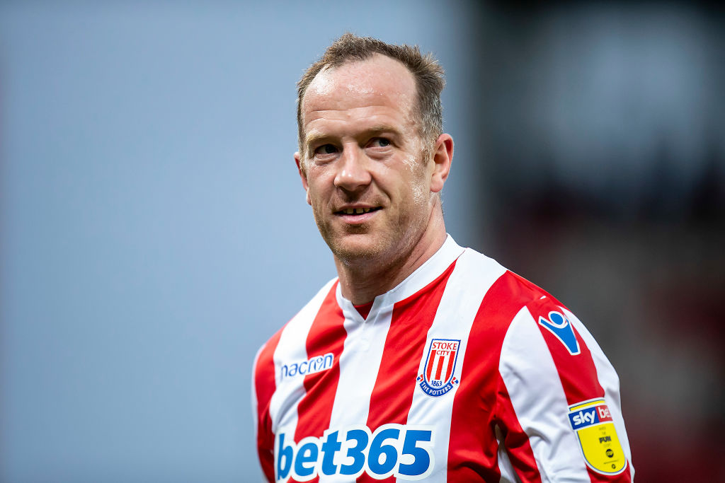 Charlie Adam of Stoke City  during the Sky Bet Championship match between Stoke City and Nottingham Forest at the Britannia Stadium, Stoke-on-Trent...