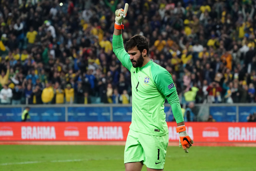 'Ederson nowhere to be seen' - Liverpool fans hail Alisson's penalty shootout heroics for Brazil