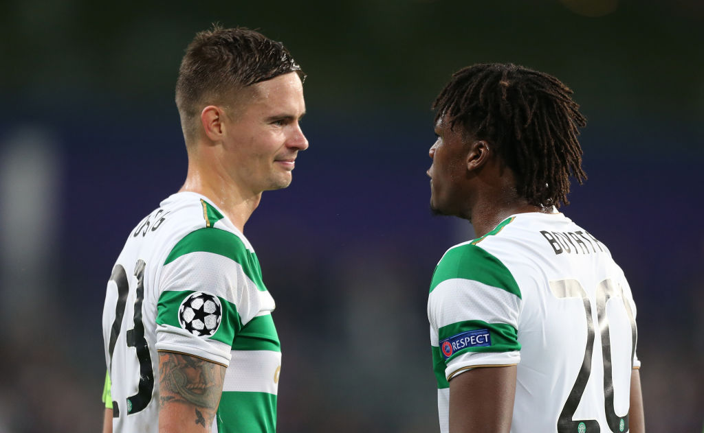 20170927 - Brussels, Belgium / Rsc Anderlecht v Celtic Fc / "nMikael LUSTIG - Dedryck BOYATA"nFootball Uefa Champions League 2017 - 2018 Group stag...