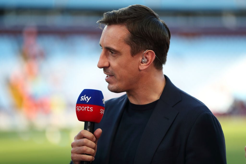 Gary Neville says he's changed his opinion about one Arsenal forward after watching the NLD