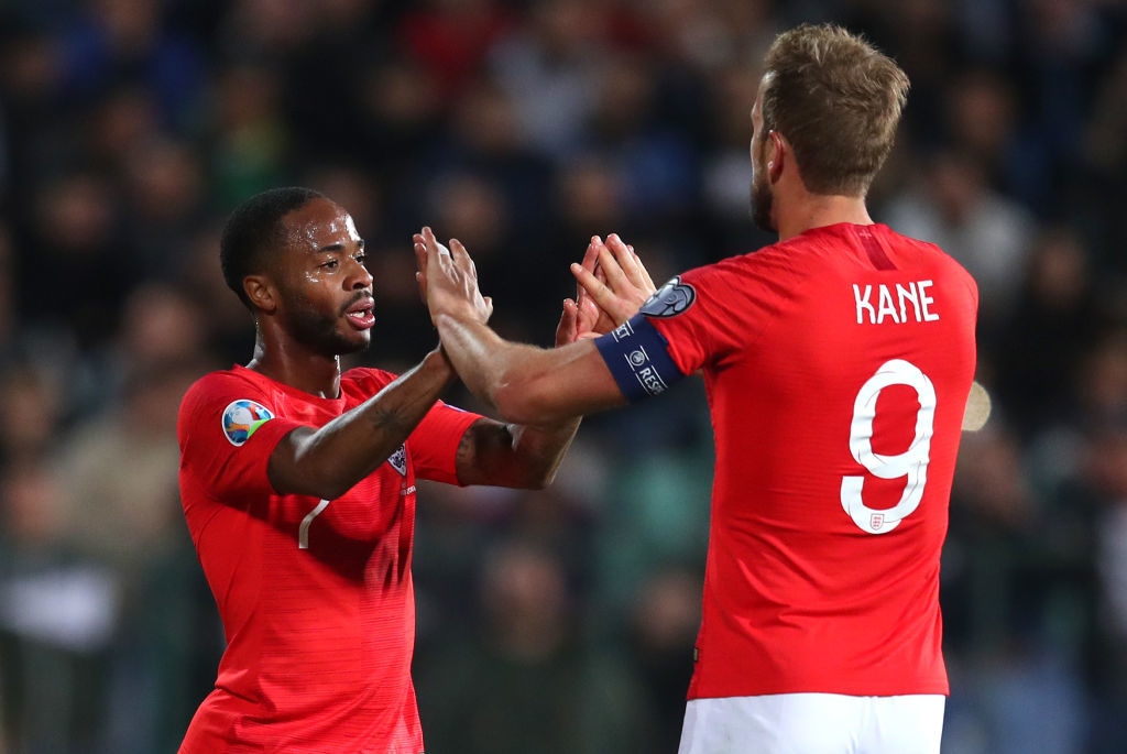 Spurs have been linked with Harry Kane's England teammate Raheem Sterling
