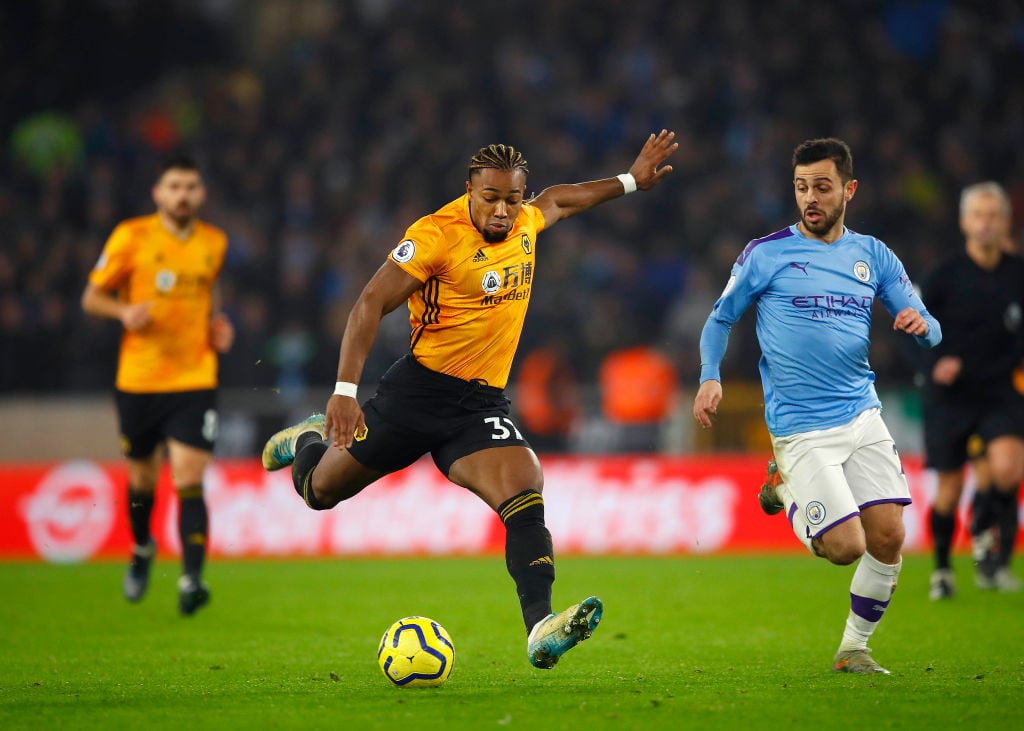 Wolves fans praise Adama Traore after Manchester City performance