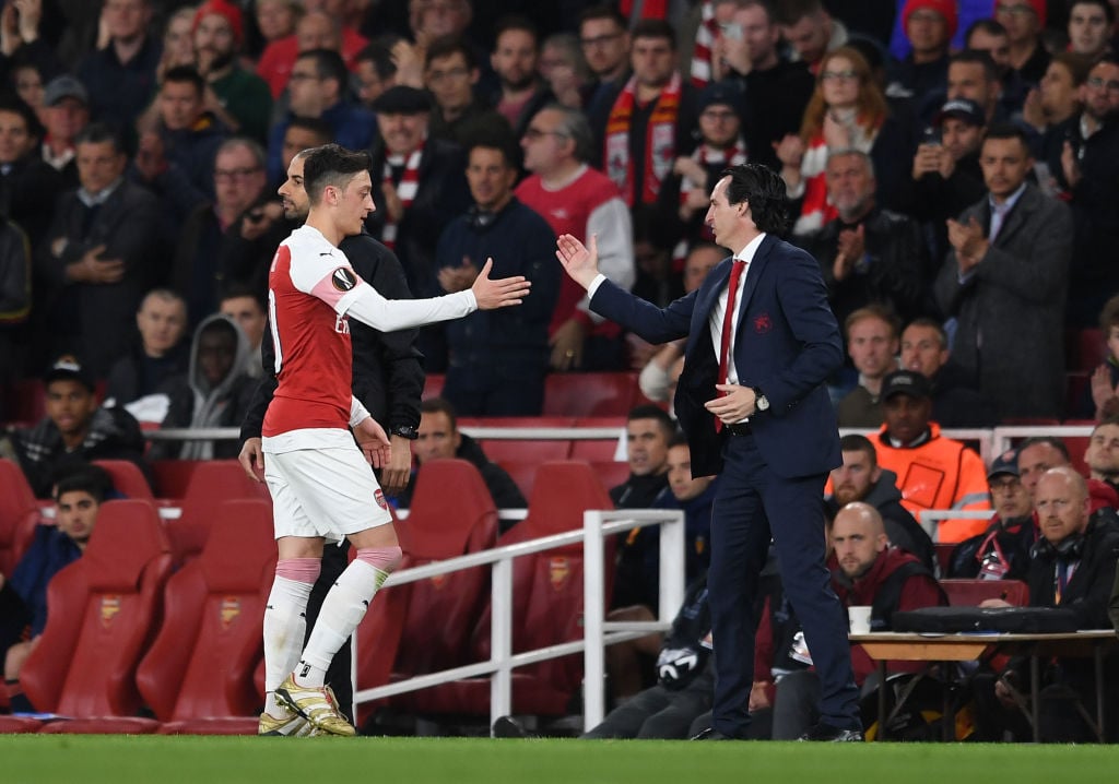 Unai Emery delivers honest verdict of Arsenal midfielder Mesut Ozil