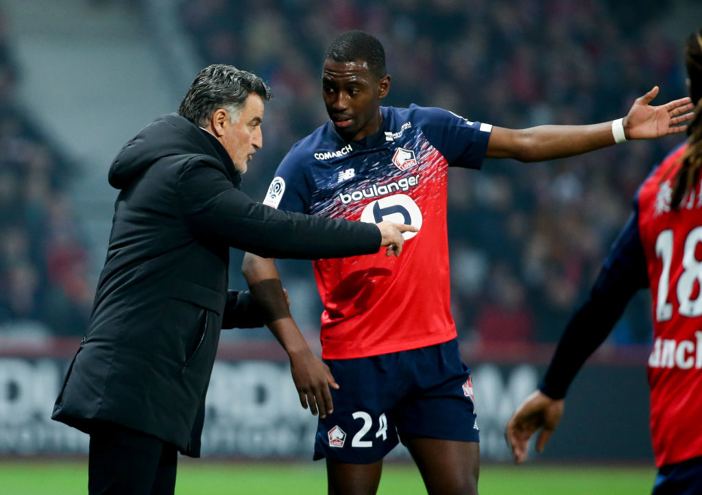 Christophe Galtier on the touchline