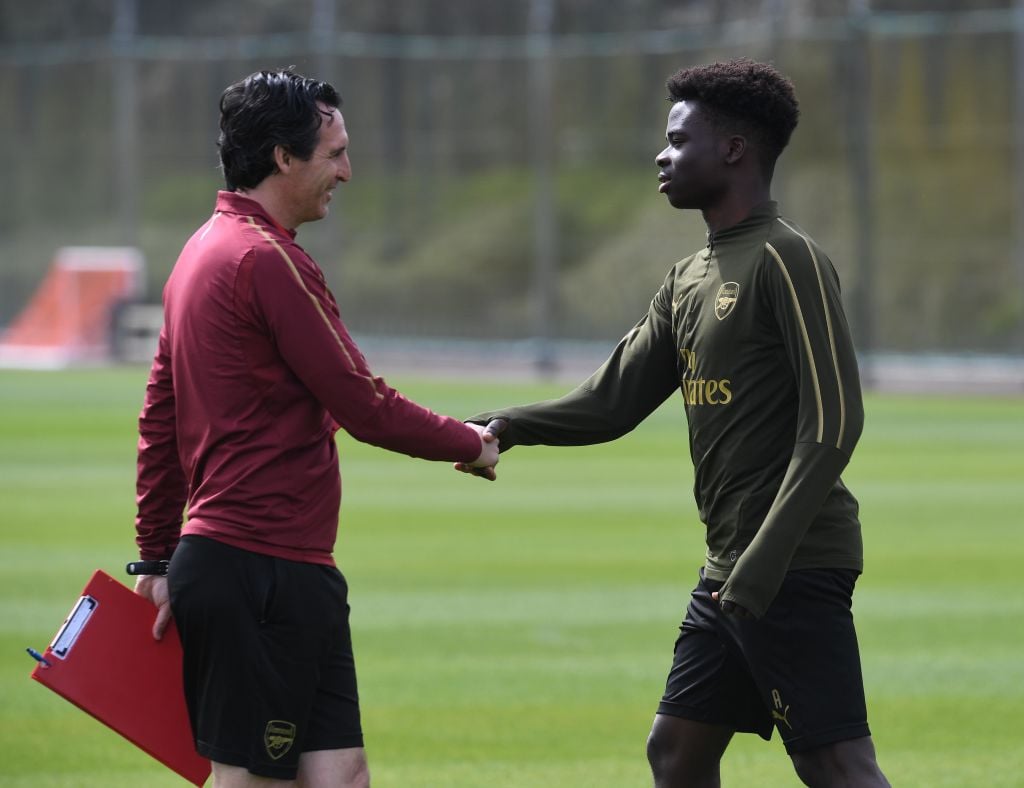 Unai Emery hails Bukayo Saka talent, says Arsenal teen is 'going to be great'