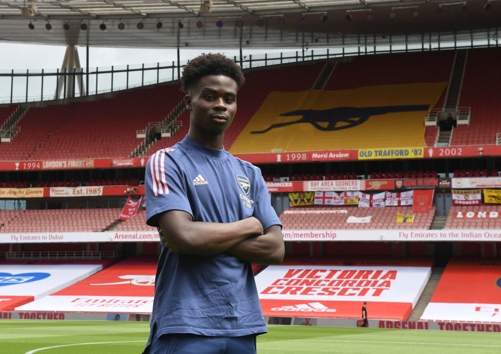 Arsenal star Bukayo Saka will be at Euro 2020 with England