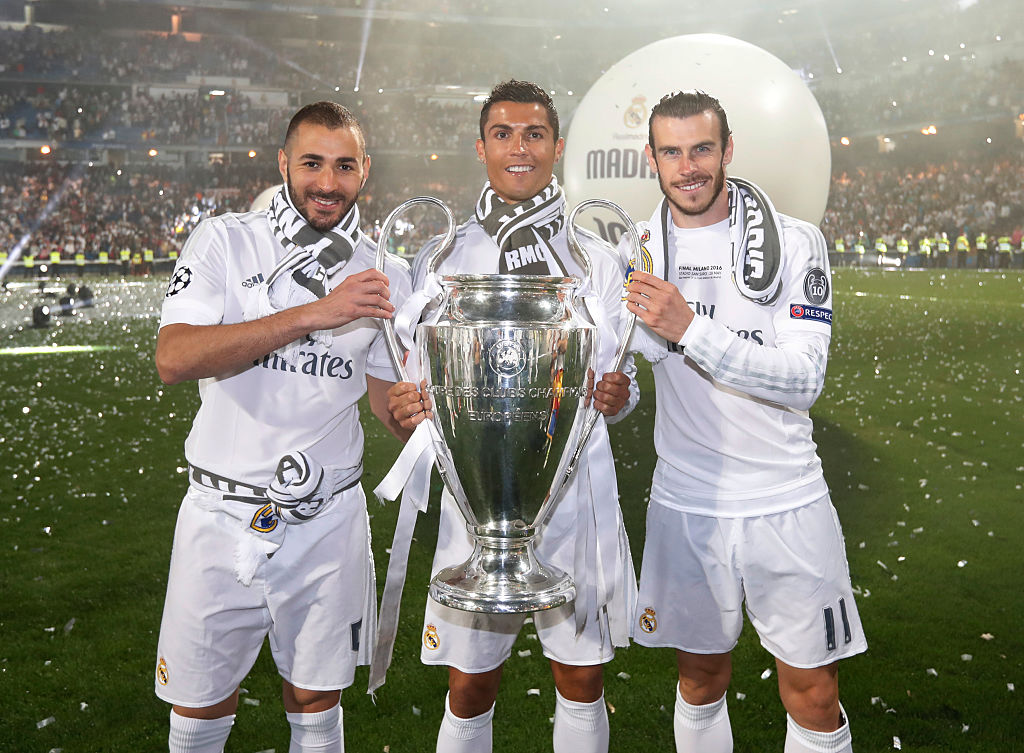 Real Madrid Celebrate After They Win Champions League Final