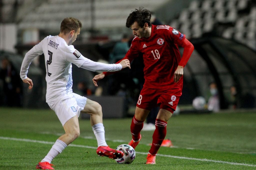rubin-kazan-khvicha-kvaratskhelia-georgia-world-cup-qualifier-greece-michalis-bakakis
