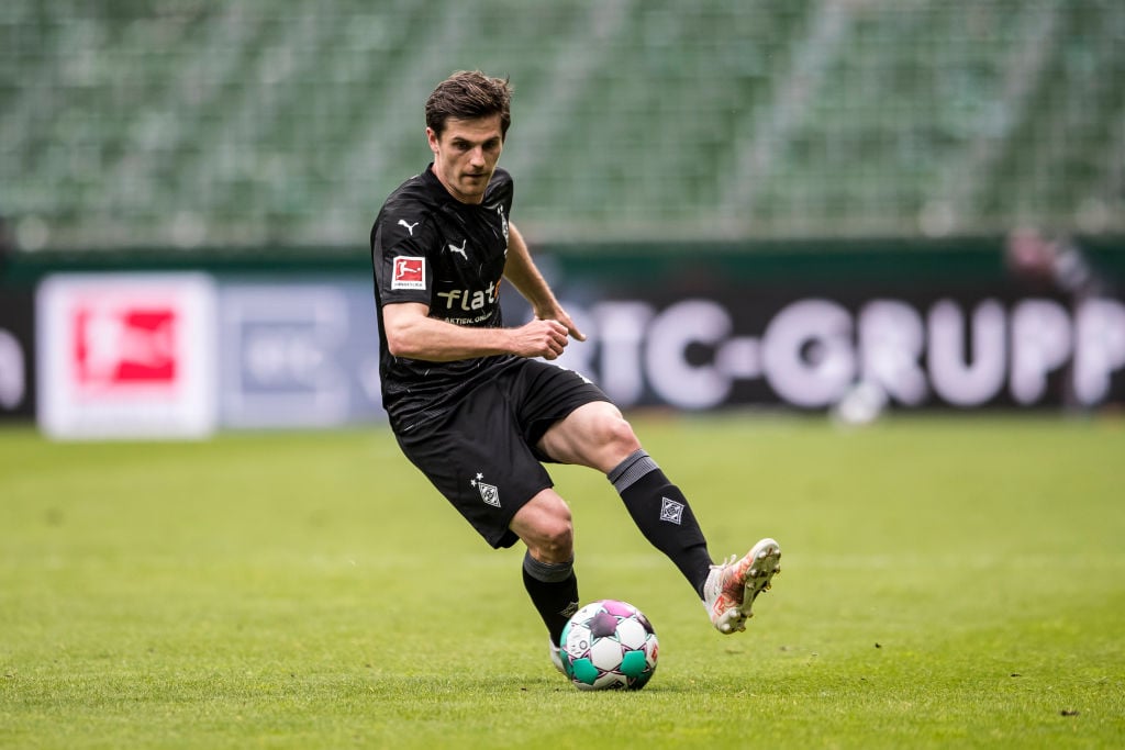 Borussia Monchengladbach winger Jonas Hofmann in action against Werder Bremen